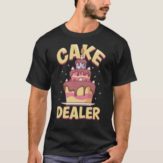 Baker Baking Cupcake Brood Cookie Kitchen Koken T-shirt (Voorkant)