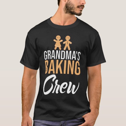 Baker Baking Grandma's Baking Crew Grandchildren T-shirt (Voorkant)