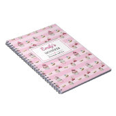 Baker Baking Sweet Dessert Blank Recipe Kitchen Notitieboek (Rechterzijde)