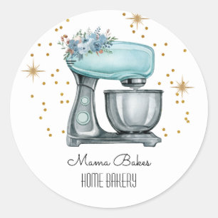 Baker Baking Waterverf Pastry Chef Ronde Sticker