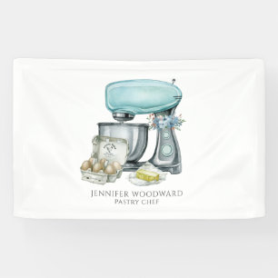 Baker Baking Waterverf Pastry Chef Spandoek