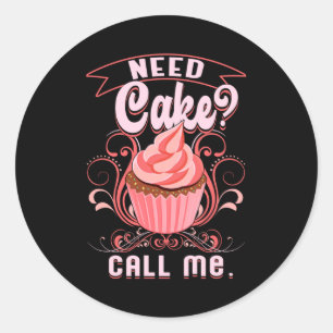 Baker bakkerij bakkermat gebakken brood met cadeau ronde sticker