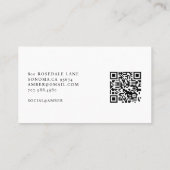 Baker Bakkerij Banketbakker Foto QR Code Visitekaartje (Achterkant)