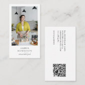 Baker Bakkerij Banketbakker Foto QR Code Visitekaartje (Voorkant / Achterkant)