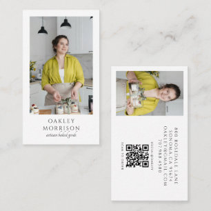 Baker Bakkerij Banketbakker Foto QR Code Visitekaartje