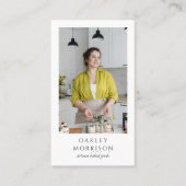 Baker Bakkerij Banketbakker Foto QR Code Visitekaartje (Voorkant)