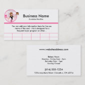 Baker/bakkerij/banketbakkerskap (D1) Frequente kop Klantenkaartje (Voorkant / Achterkant)