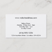 Baker/bakkerij/banketbakkerskap (D1) Frequente kop Klantenkaartje (Achterkant)