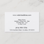 Baker/bakkerij/banketbakkerskap (D2) Frequente kop Klantenkaartje (Achterkant)