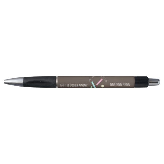 Baker Bakkerij Bedrijfslogo Strooi Confetti Pen (Voorkant)