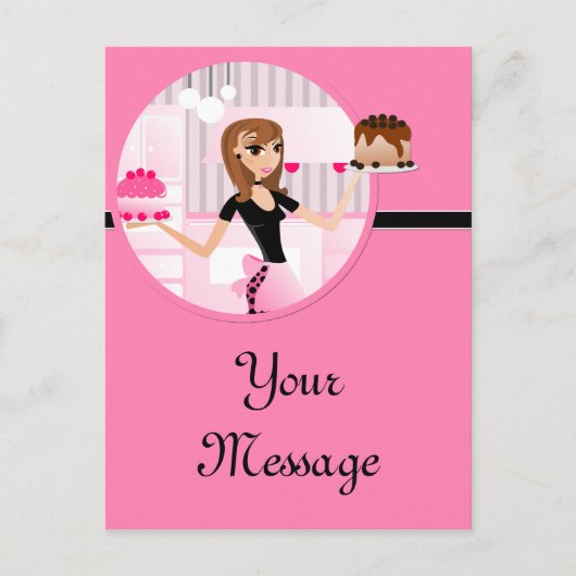 Baker/bakkerij/gebak 5 Briefkaart (Voorkant)