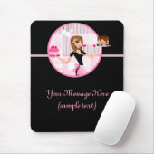 Baker/bakkerij/gebak Chef Mousepad Design 4 Muismat (Met muis)