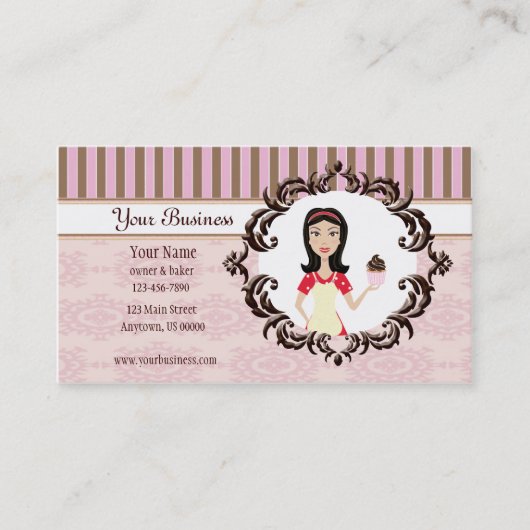 Baker, bakkerij, gebak Visitekaartje (Voorkant)