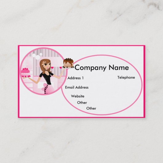 Baker/bakkerij/gebak Visitekaartjes (Voorkant)