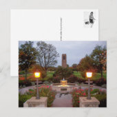 Baker Bark Carillion Tower & fontain Briefkaart (Voorkant / Achterkant)