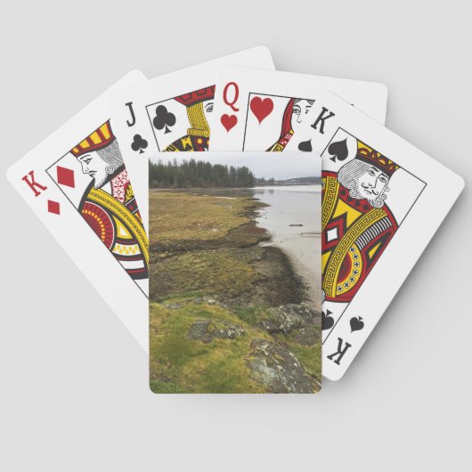 Baker Bay, ontgoocheling Cape, Washington Pokerkaarten (Achterkant)