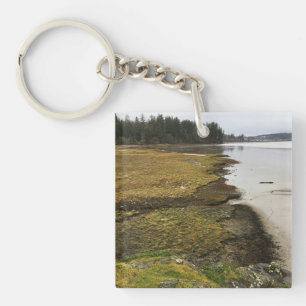 Baker Bay, ontgoocheling Cape, Washington Sleutelhanger
