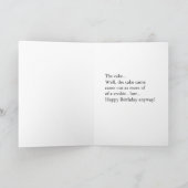 Baker Boy verjaardagskaart Kaart (Binnen)