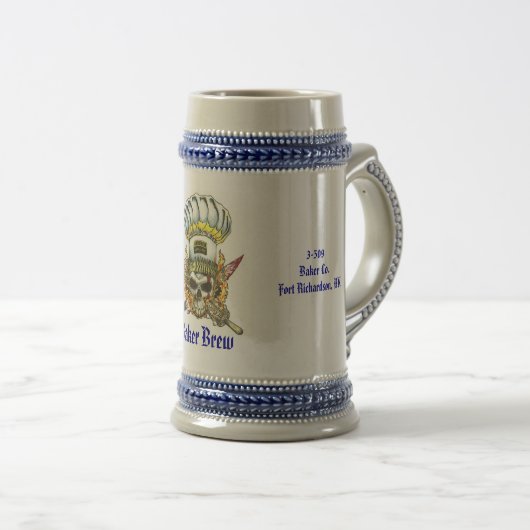Baker Brew Stein Bierpul (Voorkant rechts)