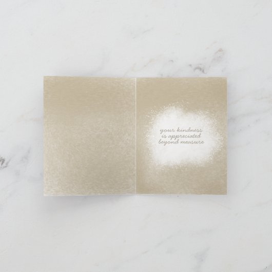 Baker briefpapier, u wordt gewaardeerd dank u bedankkaart (Binnen)