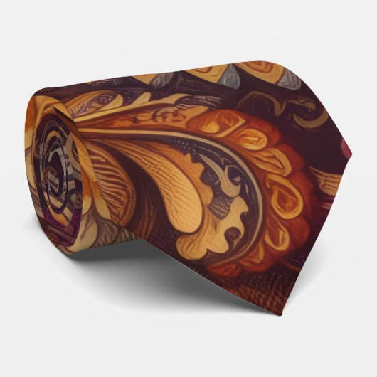 Baker Brown - Ornate Tie Stropdas (Opgerold)