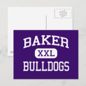 Baker - Bulldogs - Senior - Baker City Oregon Briefkaart (Voorkant / Achterkant)