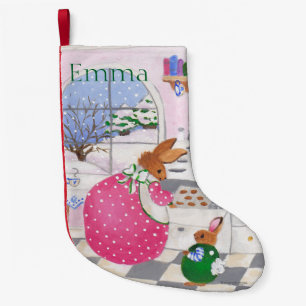 Baker Bunny Stocking Kleine Kerstsok