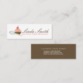 Baker Cake Bakery Decorator Cupcake Mini Visitekaartje (Voorkant / Achterkant)