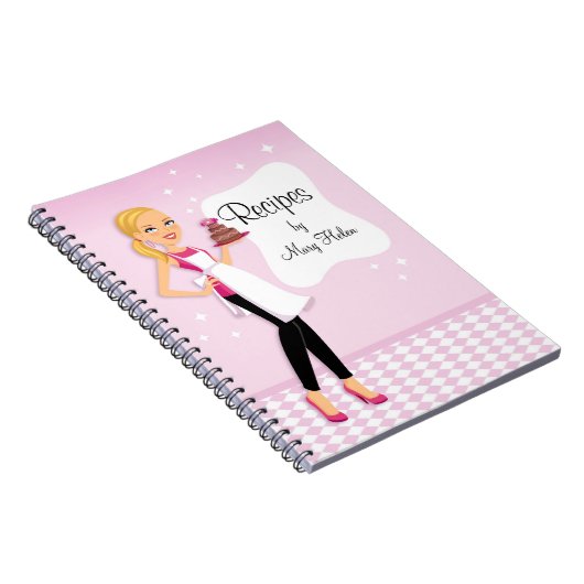 Baker Cake Decorator Party Planner notebook Notitieboek (Rechterzijde)