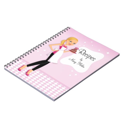 Baker Cake Decorator Party Planner notebook Notitieboek (Linkerzijde)