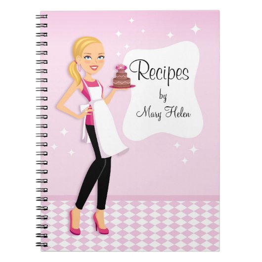 Baker Cake Decorator Party Planner notebook Notitieboek (Voorkant)