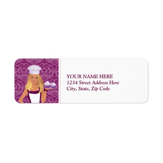 Baker Cake Decorator Retourlabel Aangepast Etiket (Voorkant)