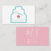 Baker Cake Logo Bakkerij Chocolade Cupcakes Visitekaartje (Voorkant / Achterkant)