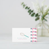 Baker Cake Logo Bakkerij Garde Dots Visitekaartje (Staand voorkant)