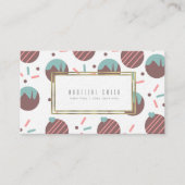 Baker Cake Poppen Heart Sprinkles Cake Decorator Visitekaartje (Voorkant)