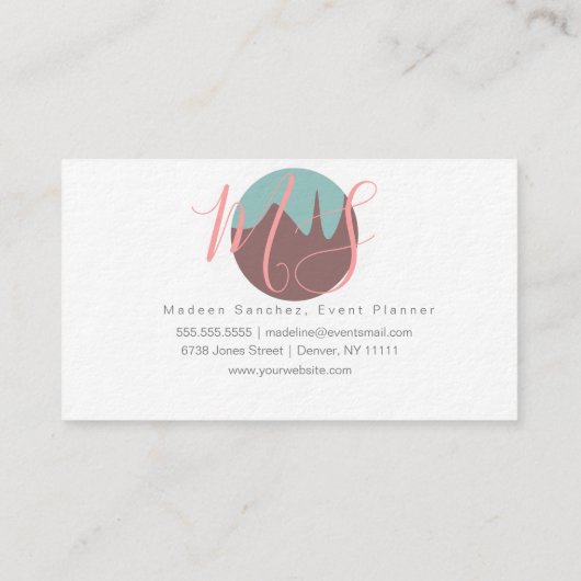 Baker Cake Poppen Heart Sprinkles Cake Decorator Visitekaartje (Achterkant)