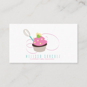 Baker Cake Swirl Bakkerij Chocolade Cupcakes Visitekaartje