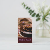 Baker Cake Truffle Visitekaartje (Staand voorkant)
