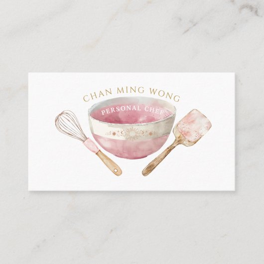 Baker Chef Caterer Visitekaartje (Voorkant)