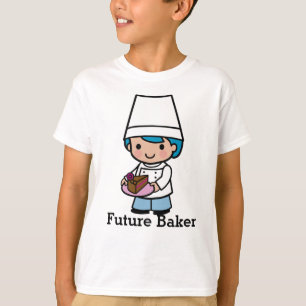 Baker/Chef jongen met chocolade Cake Coffee T-shirt