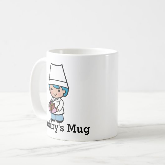 Baker/Chef personaliseren met behulp van chocolade Koffiemok (Voorkant links)