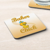 Baker Chick Bier Onderzetter (Linkerzijde)