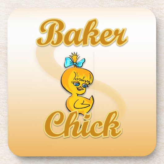 Baker Chick Bier Onderzetter (Voorkant)