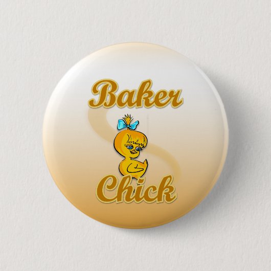 Baker Chick Ronde Button 5,7 Cm (Voorkant)