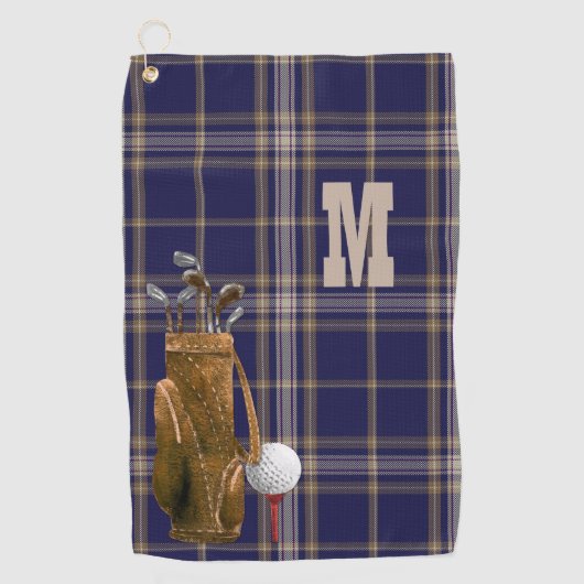 Baker Clan Tartan Pset Golf Towel Golfhanddoek (Voorkant)