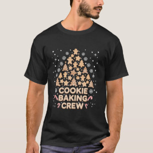 Baker Cookie Baking Crew Family Matching Kerstmis T-shirt