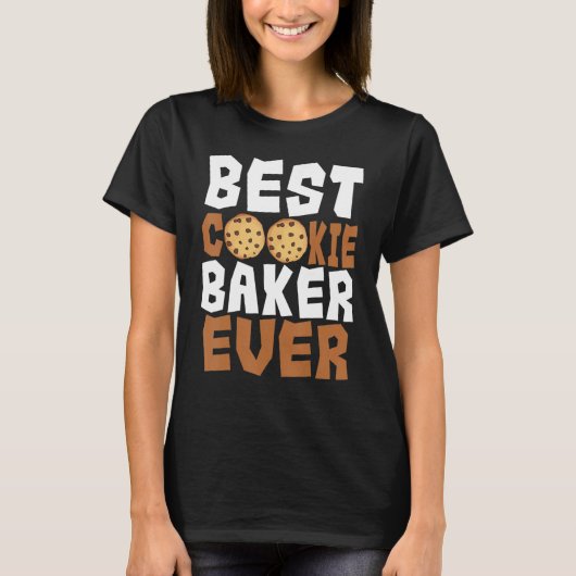 Baker Cookie Pastry Chef Cook Culinaire Bakkerij O T-shirt (Voorkant)