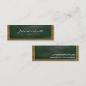 Baker - Cool Blackboard Personal Mini Visitekaartje (Voorkant / Achterkant)