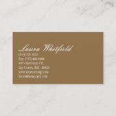 Baker Cup Kaarten Bakkerij Sweet Behandelt Visitek Visitekaartje (Achterkant)