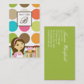 Baker Cup Kaarten Bakkerij Sweet Behandelt Visitek Visitekaartje (Voorkant / Achterkant)